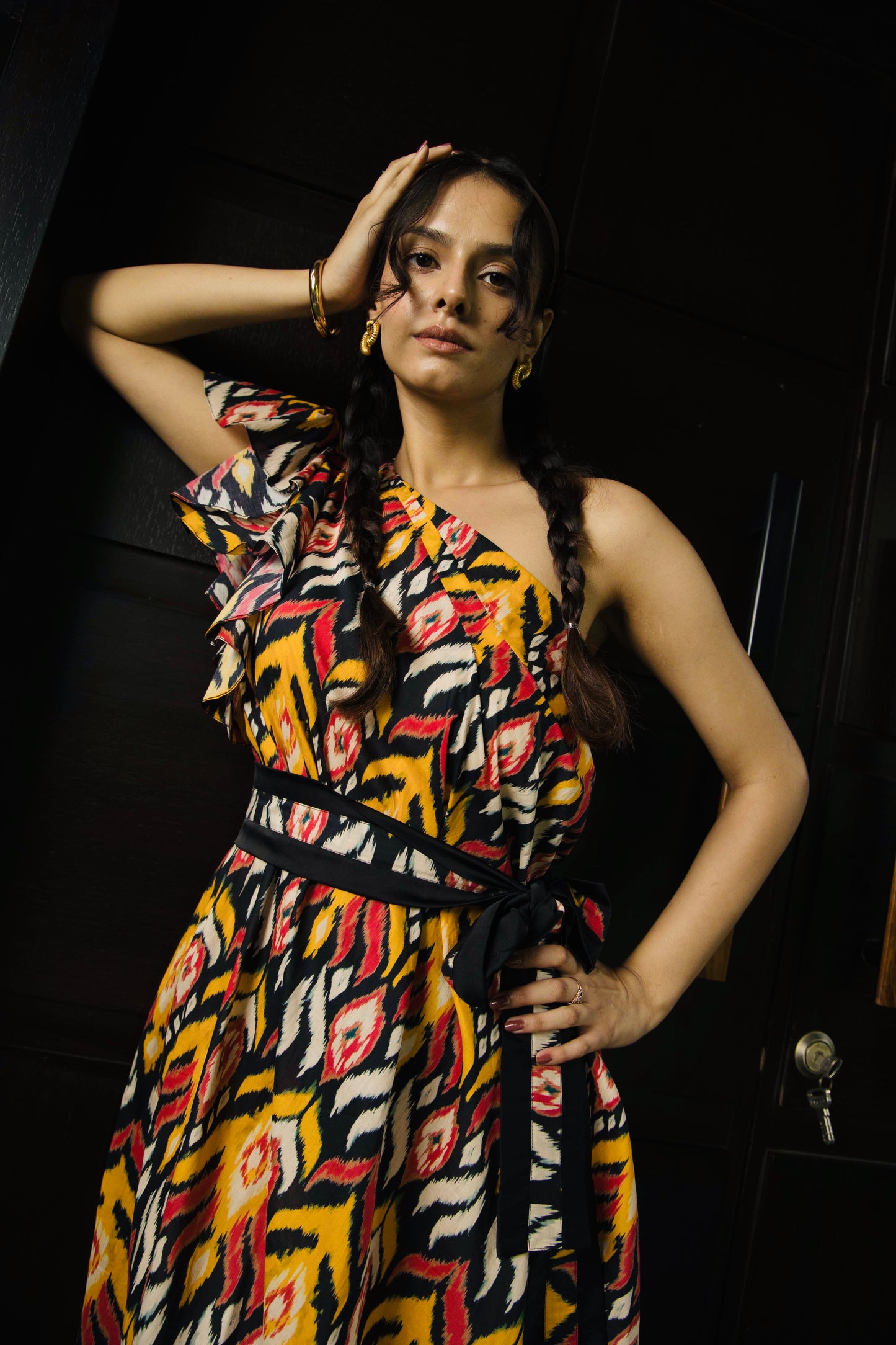 Ikat Radiance Wrap Dress