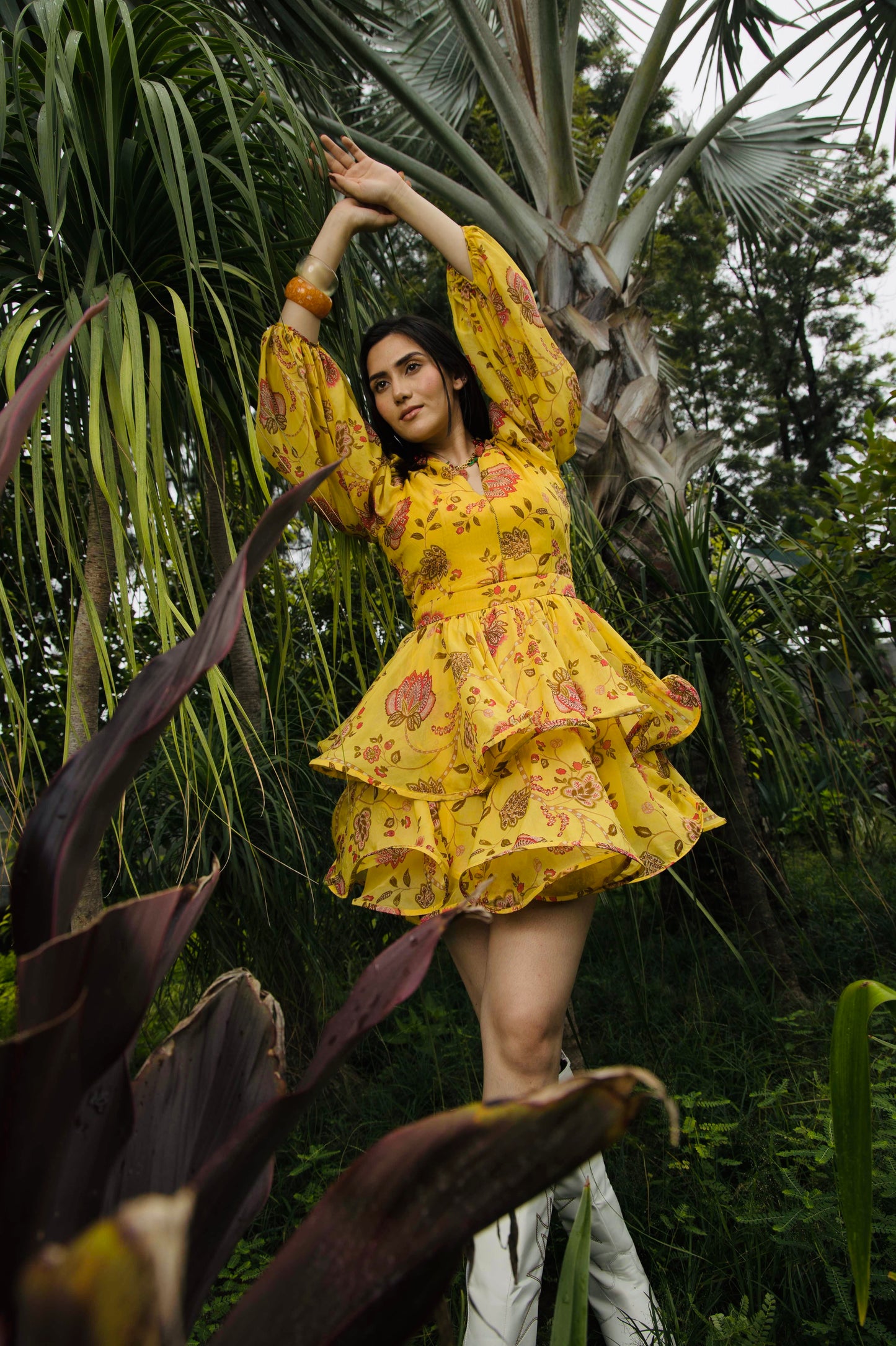 Sunny Blossom Floral Dress