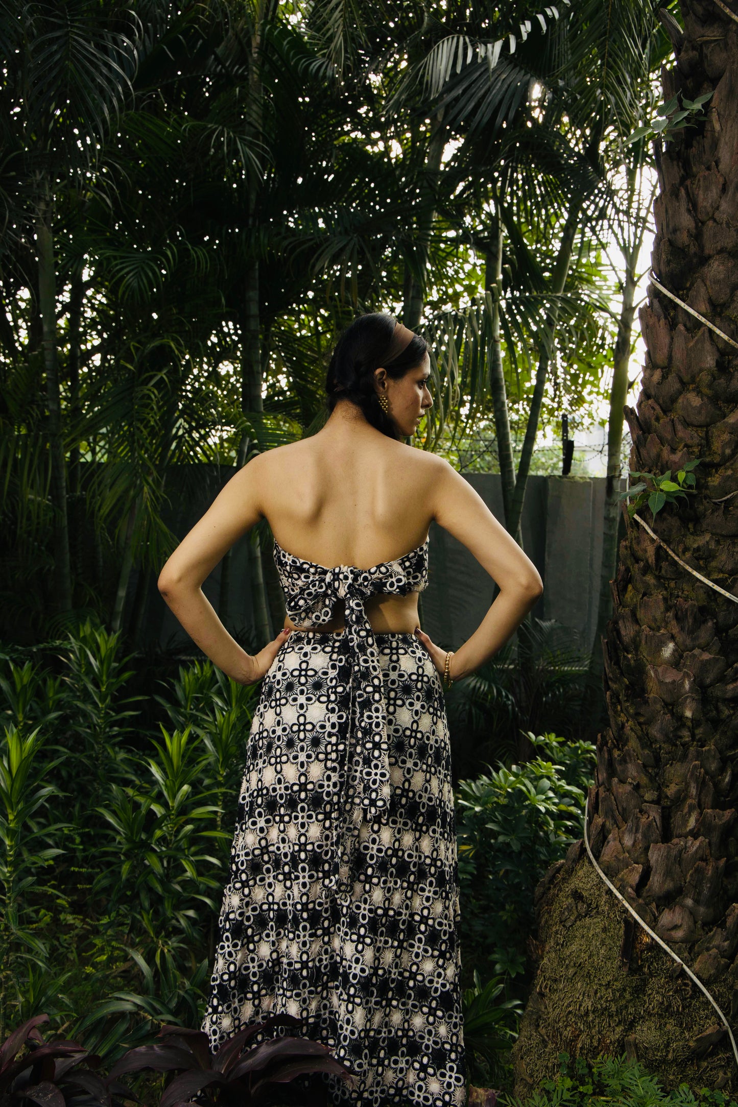 Monochrome Grace Dress