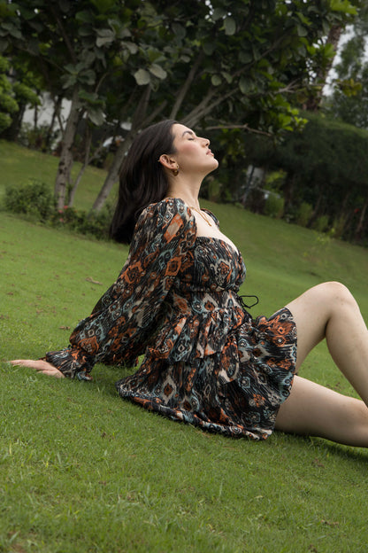 Boho Chic Printed Dress