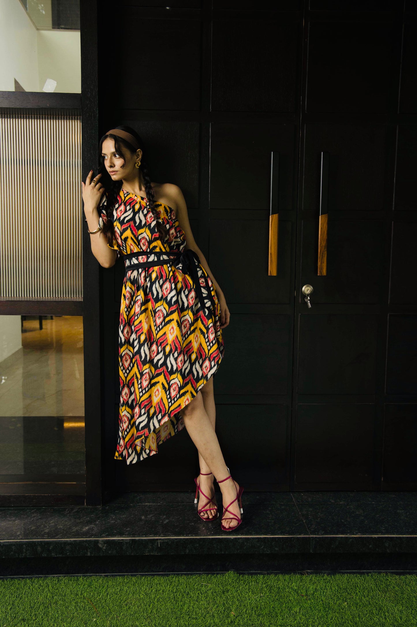 Ikat Radiance Wrap Dress