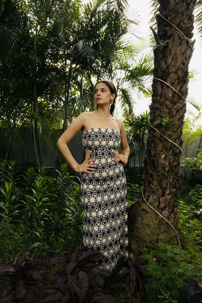 Monochrome Grace Dress