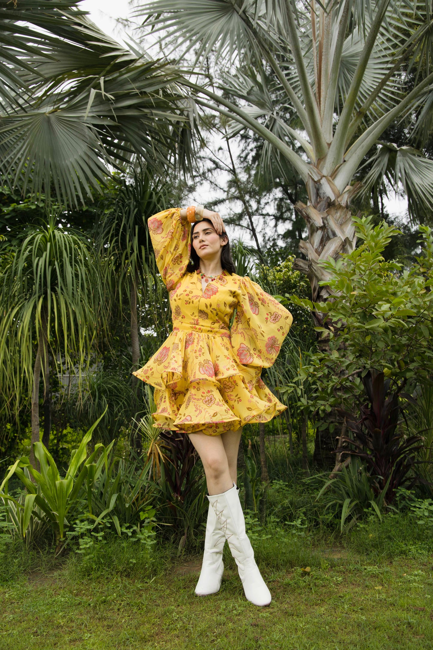 Sunny Blossom Floral Dress