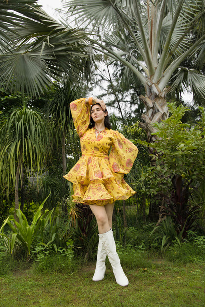 Sunny Blossom Floral Dress