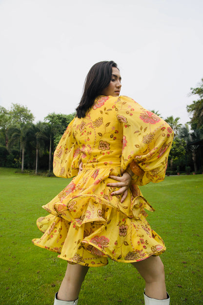 Sunny Blossom Floral Dress