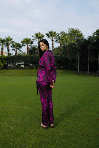 Fuchsia Surge Co-ord Pant