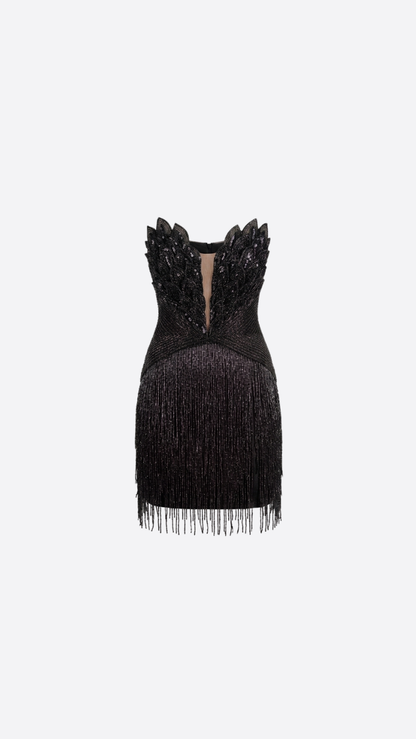 Black Twirl Affair Dress