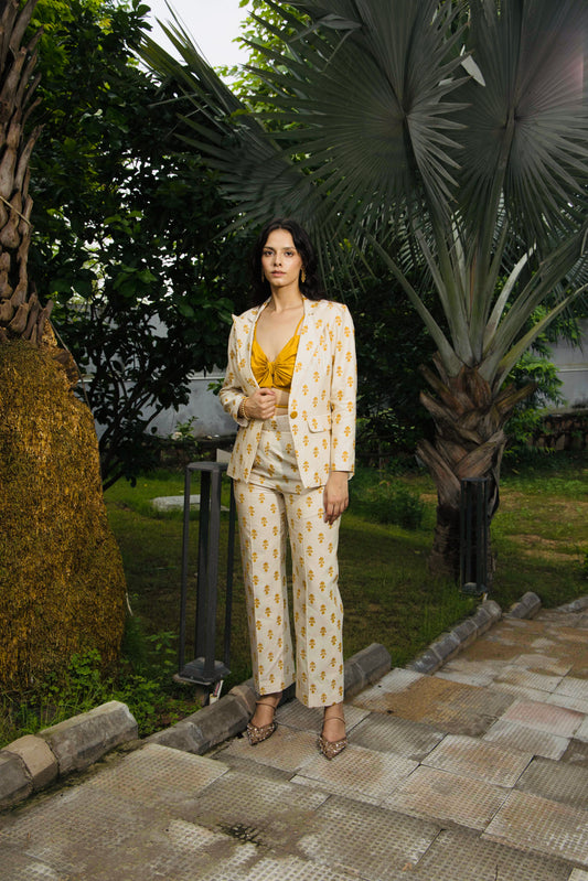 Golden Reverie Powersuit Blazer