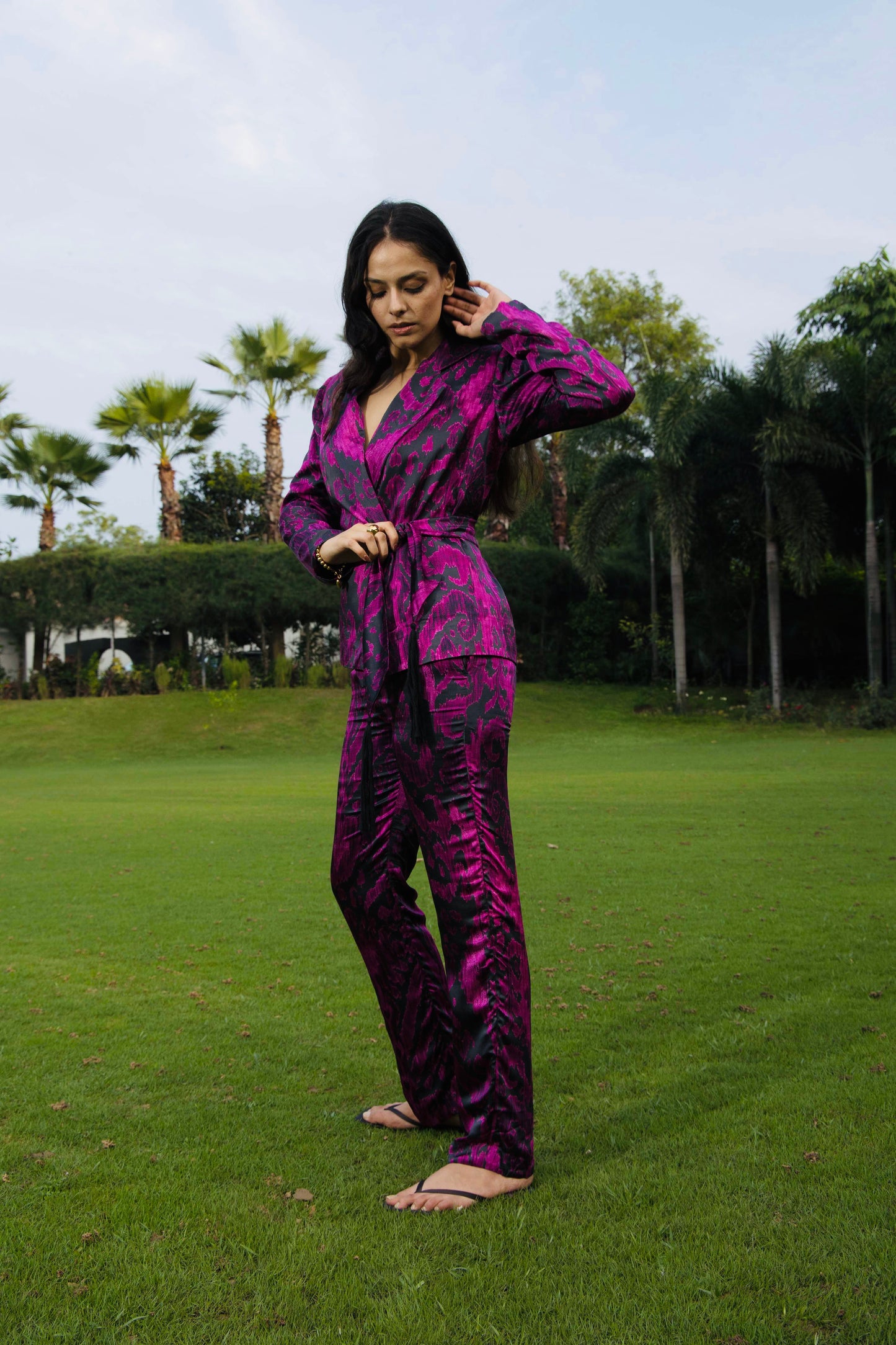 Fuchsia Surge Co-ord Pant