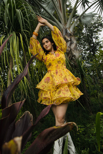 Sunny Blossom Floral Dress