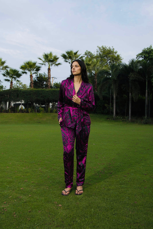 Fuchsia Surge Co-ord Blazer