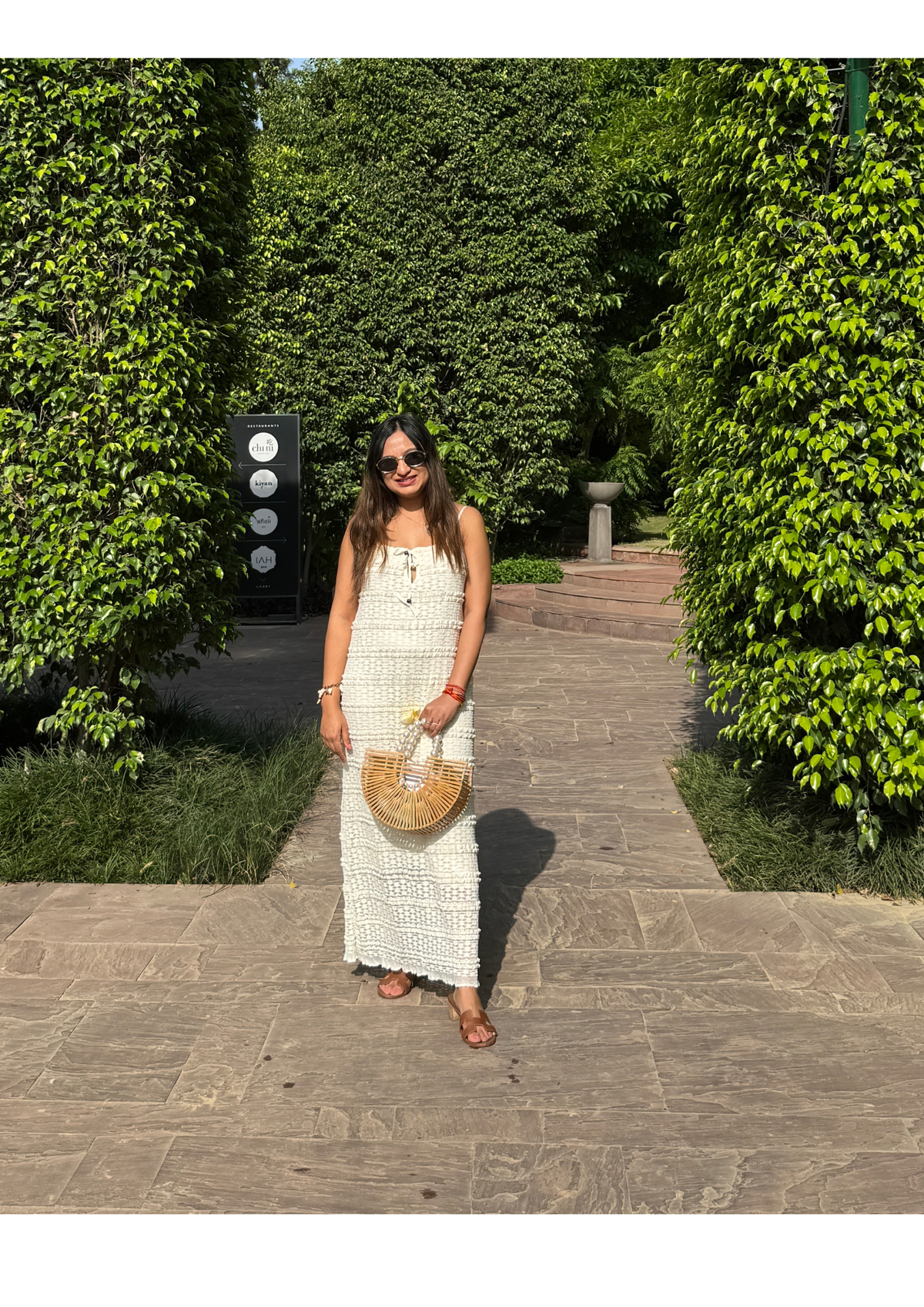 Ivory Textured Crochet Maxi Dress