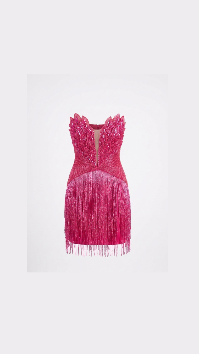 Hot Pink Twirl Affair Dress